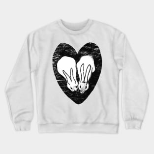 Huddling Rabbits Crewneck Sweatshirt